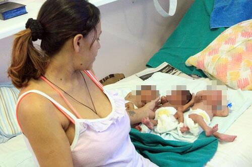 Venezuelana Joana Montilla fez o pré-natal em Pacaraima e teve o parto de trigêmeos prematuros (Foto: Secom/RR)
