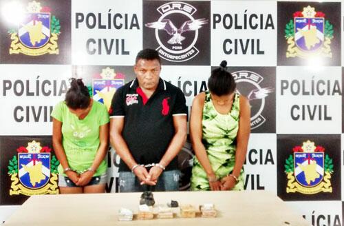 Bando era chefiado pelo albergado Jaime da Conceição Pereira, que tinha apoio de duas mulheres (Foto: Divulgação/Polícia Civil)