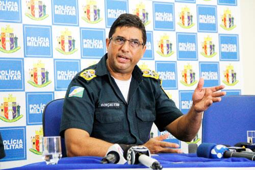 Comandante da PM, coronel Dagoberto Gonçalves: “Momento é de alerta para policiais militares” (Foto: Wenderson de Jesus)