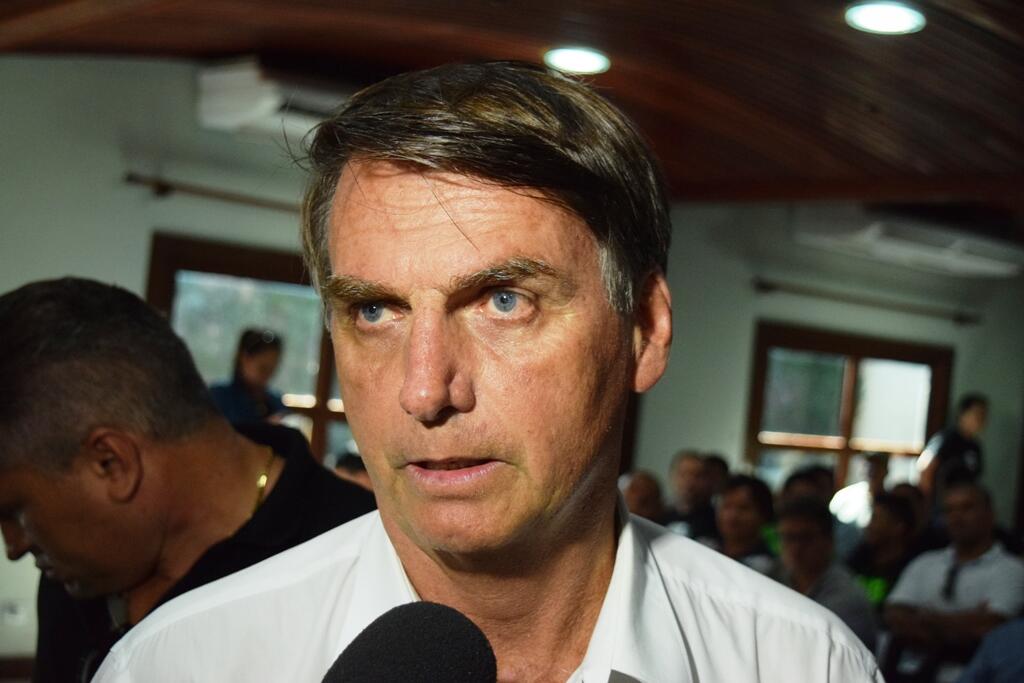 Deputado Federal Jair Bolsonaro fala da preocupação com o crescimento da violência no país (Foto: Rodrigo Sales)