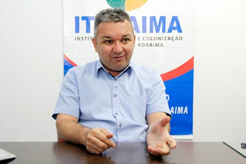 Presidente do Iteraima, Alysson Macedo: “Temos interesse no assunto e auxiliamos o Incra na preparação dos documentos” (Foto: Wenderson de Jesus)