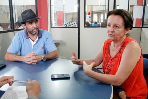 Professores Wemerson Antônio Soares e Roseli Anater: projeto narrará da criação da cidade até os dias atuais (Foto: Wenderson de Jesus)