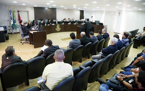 Essa foi a última sessão neste ano do Tribunal Pleno do Tribunal de Justiça (Foto: Antonio Diniz)