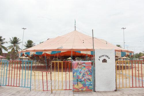 O picadeiro está montado no município de Normandia (Fotos Divulgação)
