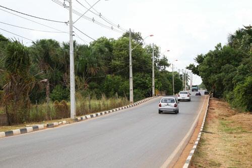 Residência fica às margens da avenida Estrela D'Alva, área conhecida como “Buritizal”(Foto: Antônio Diniz)