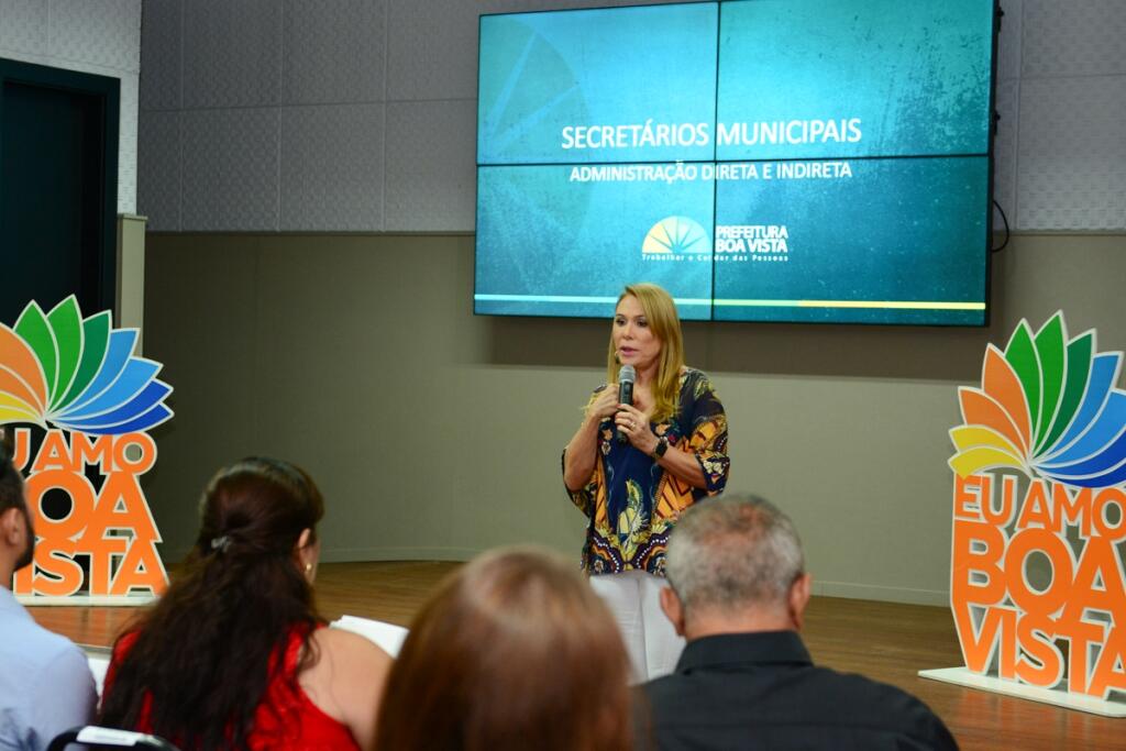 Teresa Surita apresentou o secretariado e fez balanço da gestão (Foto: Igorh Martins/Semuc PMBV)