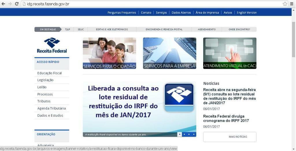 A consulta do lote de restituições do IR já pode ser feita no site da Receita Federal (Foto: Divulgação)