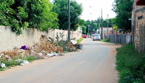 Travessa Gideão, entre as ruas Gideão e Calebe, no bairro Cambará, é dominada por traficantes (Foto: Wenderson de Jesus)