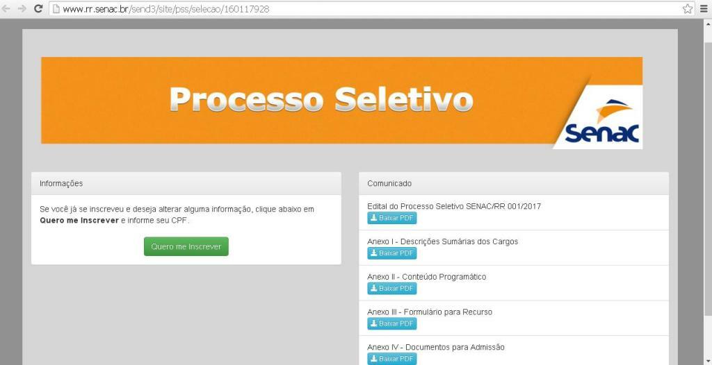 Tanto o edital quanto o link de inscrição já podem ser acessados no site do Senac (Foto: Divulgação)