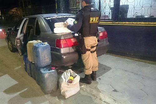 Em Roraima, o contrabando de gasolina da Venezuela é o mais comum (Foto: Ascom/PRF)