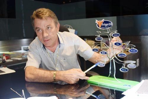Empresário Antônio Denarium, um dos sócios do Frigo 10, disse que a ideia nasceu da necessidade de se abater o gado em local seguro (Fotos: Antônio Carlos)