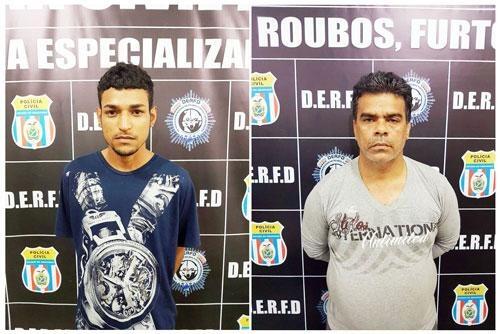 Os dois foragidos da Penitenciária de Monte Cristo foram se esconder em Manaus (Foto: Divulgação/Dicap)