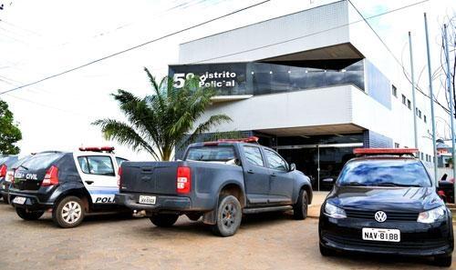 O 5º Distrito Policial fica localizado no Distrito Industrial( Foto: Diane Sampaio)