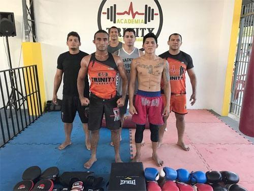 Atletas Pitbull e Gabriel tiveram treinamento especifico com professores da Academia Trinity Foto: (Divulgação)