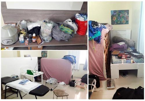 Casa alugada estava sendo usada como clínica clandestina, onde eram realizados os procedimentos cirúrgicos sem quaisquer condições sanitárias (Foto: Divulgação)