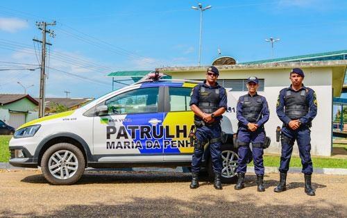 Patrulha Maria da Penha possui 12 agentes que atuam em todos os bairros da Capital 24 horas por dia (Foto: Ascom PMBV)