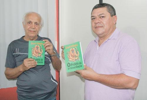 Jóse Vilela escritor e Franco Soares (Fotos: Wenderson de Jesus)