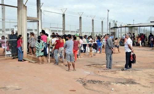 Visitas estavam suspensas em resposta à revolta de presos que se negavam a sair das celas (Foto: Antonio Carlos)