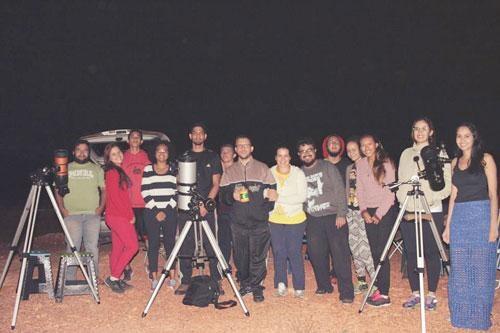 Criado em abril do ano passado, o Clube de Astronomia e Ciência de Roraima realiza encontros para observação em diversos pontos da cidade. (Fotos Arquivo pessoal)