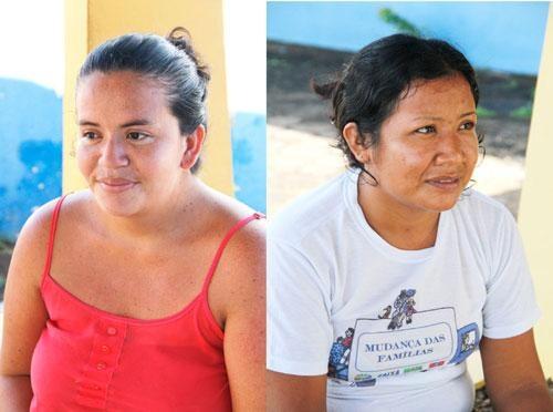 Donas de casa Raissa Vieira e Suzi Pereira não conseguem vagas para atendimentos odontológicos (Foto: Wenderson de Jesus)