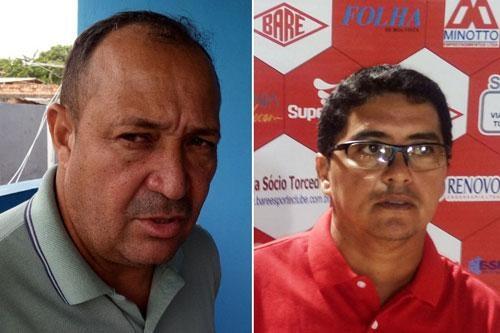 Treinadores Chiquinho Viana e Betinho, pregam respeito na decisão (Fotos: Ribamar Rocha)