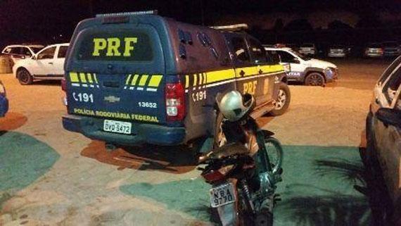 Motocicleta estava com restrição de roubo e furto (Foto: Divulgação)