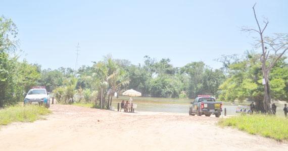 Até um carro da Força Nacional foi acionado para a ocorrência (Foto: Diane Sampaio)