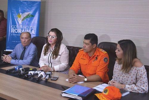 Governadora Suely Campos anunciou que visitará hoje, 23, a região afetada para fazer levantamento das principais necessidades e entregar novas doações (Foto: Secom-RR)