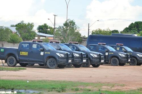 Dos 102 agentes da Força Nacional, apenas 79 continuam em Roraima (Foto: Diane Sampaio)