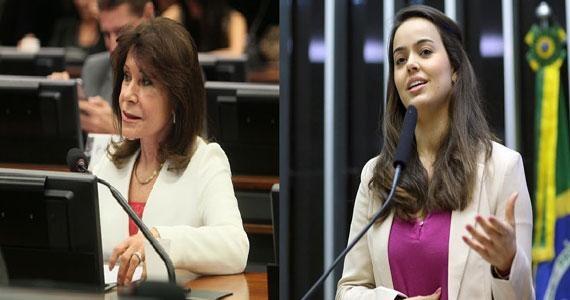 Deputadas Maria Helena e Shéridan integram as bancadas do PSB e do PSDB respectivamente (Foto: Divulgação)