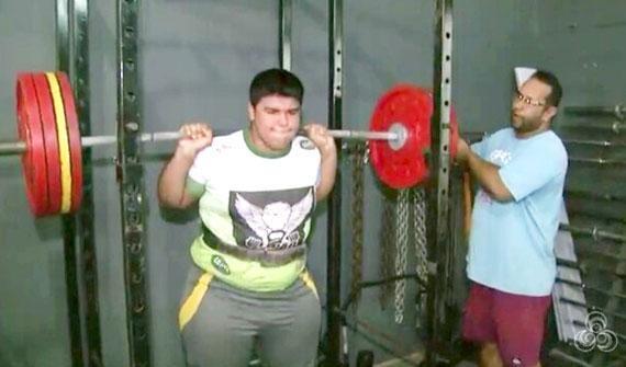 Roraimense Rodrigo Nazareno é o atual campeão Brasileiro de Powerlifting (Foto: Divulgação)
