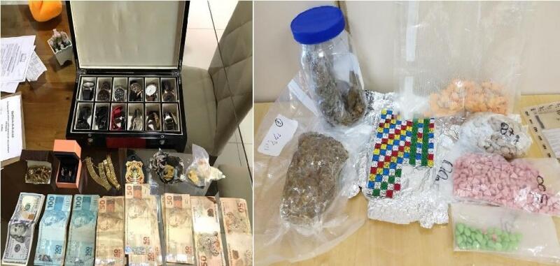 Florianópolis; Dinheiro, veículos, joias e mais drogas foram localizados em Boa Vista (Fotos: Divulgação/Polícia Federal)