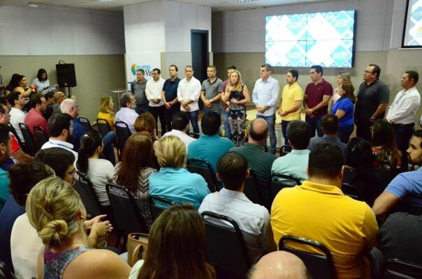 A prefeita Teresa Surita convocou a imprensa no final da manhã desta sexta-feira, 6, para anunciar que não vai renunciar ao cargo (Foto: Hione Nunes)
