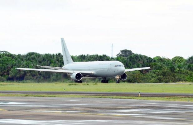 O voo com os venezuelanos decolou do Aeroporto de Boa Vista por volta das 9h30 desta quinta-feira, 13 (Foto: Nilzete Franco/Folha BV)