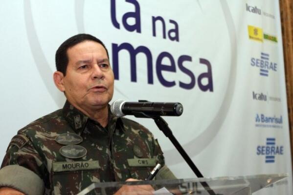 General Hamilton Mourão é vice na chapa de Jair Bolsonaro (Foto: Ivan Andrade/FEDERASUL)