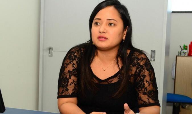 Gerente do Núcleo de Controle de Sarampo da CGVS, Nayane Picanço: "O surto de sarampo já não é mais só um problema de Roraima, mas sim do Governo Federal como um todo" (Foto: Nilzete Franco/ Folha BV)