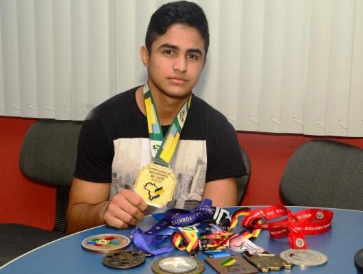 O roraimense de 18 anos sonha disputar seu segundo Mundial na carreira. (Foto: Nilzete Franco/Folha BV)