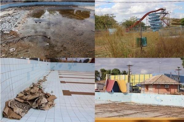 De acordo com o governo, todos os parques aquáticos do Estado estão em condições precárias e de total abandono, o que ‘não é resultado de uma gestão de apenas 30 dias’ (Fotos: Diane Sampaio/Folha BV)