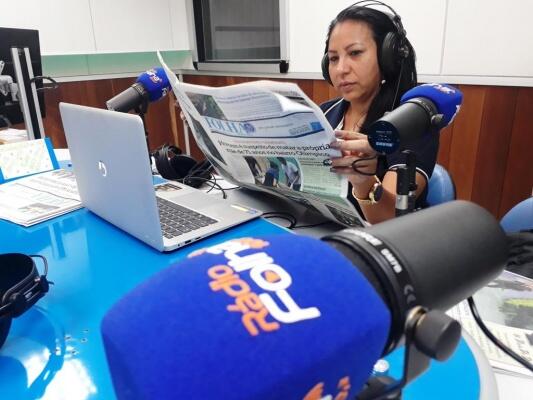 O programa Bom Dia Roraima é apresentado pela radialista Mariangela Marinho (Foto: Minervaldo Lopes/Folha BV)