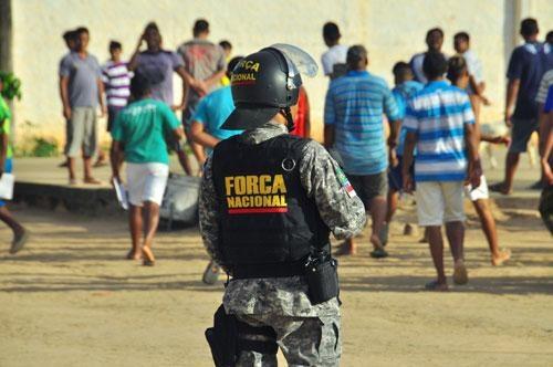 Tropas da Força Nacional vão continuar atuando no sistema prisional local até abril (Foto: Arquivo Folha BV)