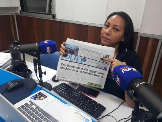 O programa Bom Dia Roraima é apresentado pela radialista Mariangela Marinho (Foto: Minervaldo Lopes/Folha BV)