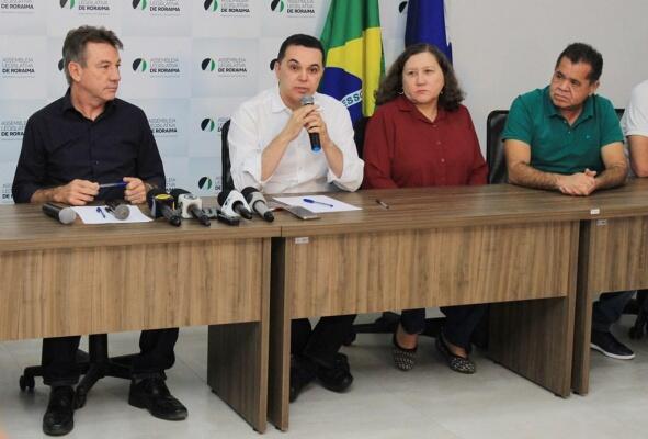 Pela negociação com o Executivo, o Poder Legislativo deixa de receber R$ 17 milhões em duodécimo; presidente da Assembleia disse que decisão tem apoio dos 16 deputados que estavam presentes (Foto: Eduardo Andrade/SupCom ALE-RR)
