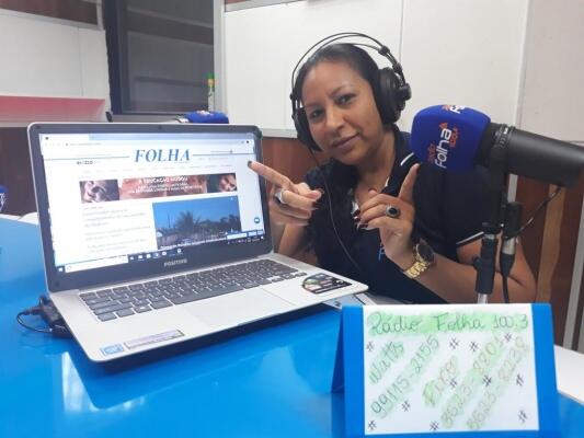 O programa Bom Dia Roraima é apresentado pela radialista Mariangela Marinho (Foto: Minervaldo Lopes/Folha BV)