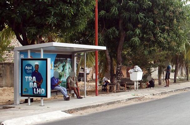 Parada de ônibus fica na Rua Pará, bairro dos Estados (Foto: Priscilla Torres/Folha BV)
