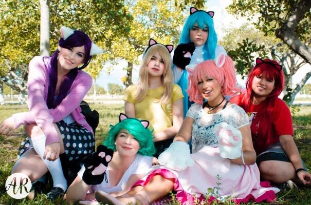 Formado por seis amigas apaixonada pela cultura asiática, o grupo Rainbow Maid Café reúne meninas que adoram assistir animes (Fotos: @galeriarr)