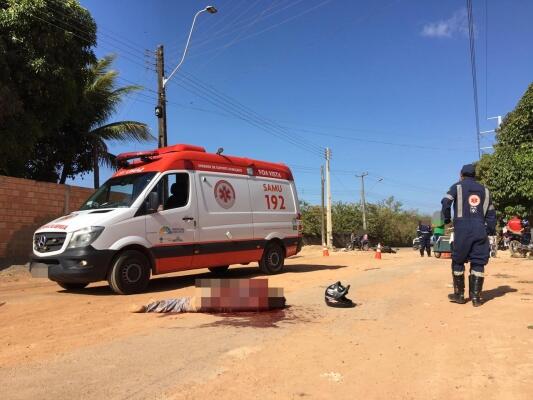 Uma das vítimas foi Kenedy do Nascimento Pereira, que ‘esbarrou’ em uma moto e colidiu num poste (Foto: Aldênio Soares/Divulgação)