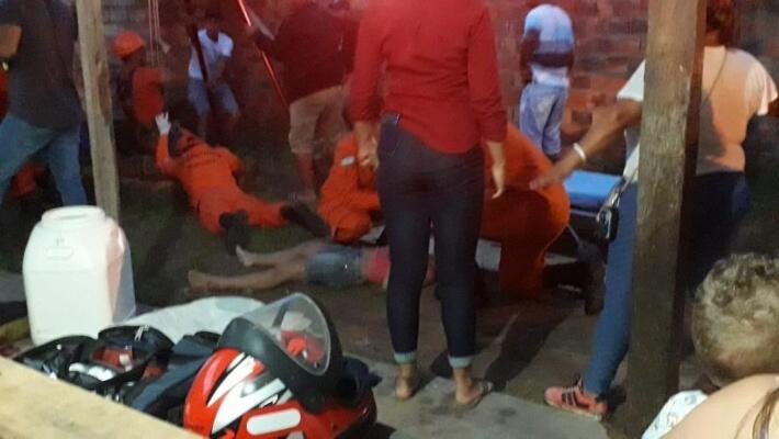 Os trabalhos dos Bombeiros duraram mais de uma hora com o resgate bem sucedido das crianças (Foto: Corpo de Bombeiros)