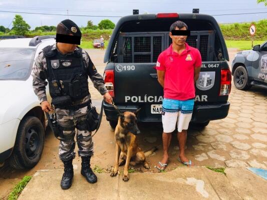 Vítima do furto conseguiu recuperar o celular com o apoio do Canil da Polícia Militar. (Foto: Aldênio Soares)