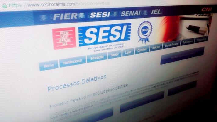 Todas as informações do seletivo estão disponíveis no site do Sesi (Foto: Minervaldo Lopes/Folha BV) Todas as informações do seletivo estão disponíveis no site do Sesi (Foto: Minervaldo Lopes/Folha BV)