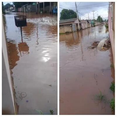 Moradores relaram que alagamento em rua do Jóquei Clube é um problema antigo que ainda não foi sanado pela Prefeitura (Foto: Divulgação)